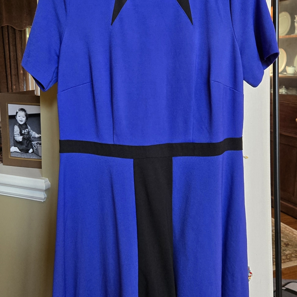 Eloquii Blue and Black Dress - Picture 3 of 5
